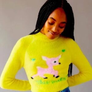 Urban Outfitters Cleo Deer Sweater sz Small